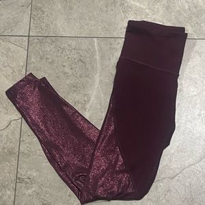 OLD NAVEY purple with shimmer leggings